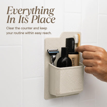 TOOLETRIES The James Organizer, Shower Storage Holder - Sand