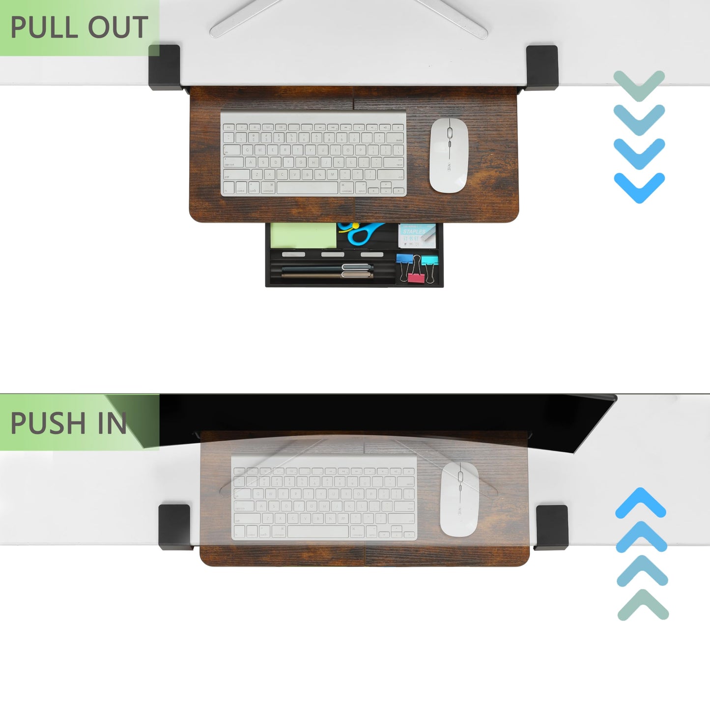 ETHU Under Desk Keyboard Tray 50x30cm