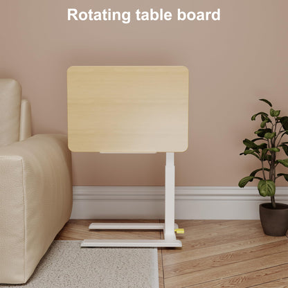 ETHU Compact Overbed Table with Tilting Tabletop 20-29.7"