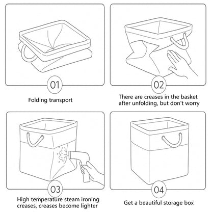 Mangata Fabric Storage Boxes, 28x28x28cm Storage Baskets Storage Cube Boxes for Organizing Clothes Shelf Nursery Home Closet