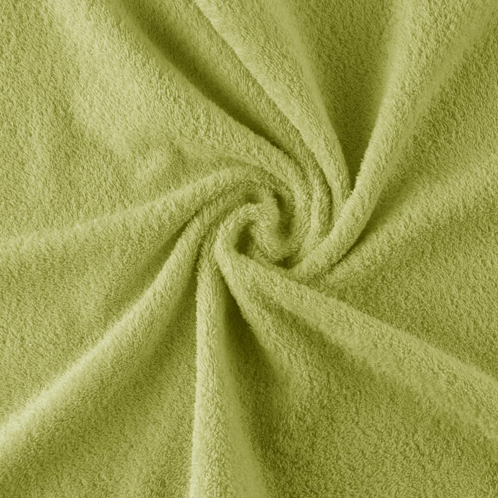 Top Towel - Premium - Large Bath Towels - Bath Towels - 2 Face Towels or Bidet -30x50cm - 100% Cotton - 600g - Lime