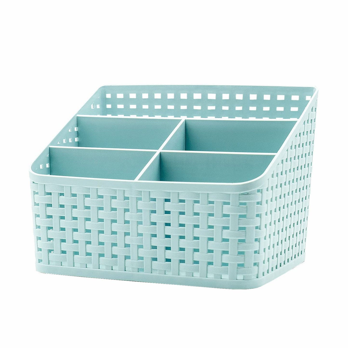 Fai Top 5 Grid Plastic Storage Basket Blue