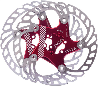 YBEKI Bike Disc Brake Rotor 140mm 160mm 180mm 203mm Heat Dissipation disc Brake Rotor with 6 Bolts for Road Bike Mountain Bike MTB BMX Stainless Steel