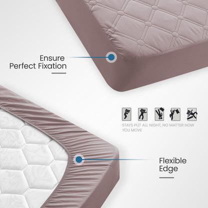 Ystyle Fitted Sheet 140 x 200 cm, Microfibre, Fitted Sheet - Mattress Height up to 30 cm, Soy