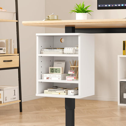 IBUYKE Under Desk Storage Cabinet Clamp on Desk Legs Shelf UTMZ012W