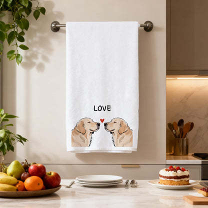 Golden Retriever Gifts Kitchen Towel,Golden Retriever Gift for Women,Golden Retriever Birthday Gifts,Golden Retriever Christmas,Dog Mum Presents,Dog