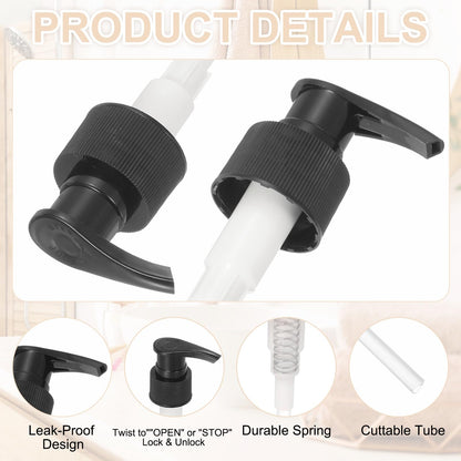 sourcing map 8 Pcs Soap Dispenser Pump Heads Soap Dispensers Top Pumps Replacement Switch Pumphead for Standard 28/410 Neck Size Lotion Shampoo