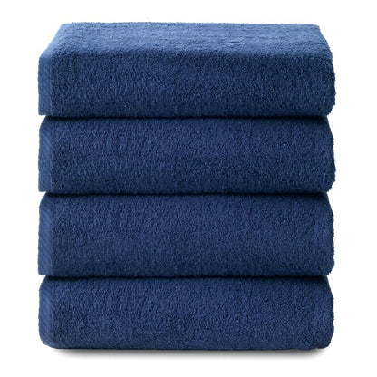 Top Towel - Plus - Bath towels - 4 face towels or bidet - 30 x 50 cm - 100% cotton - Navy