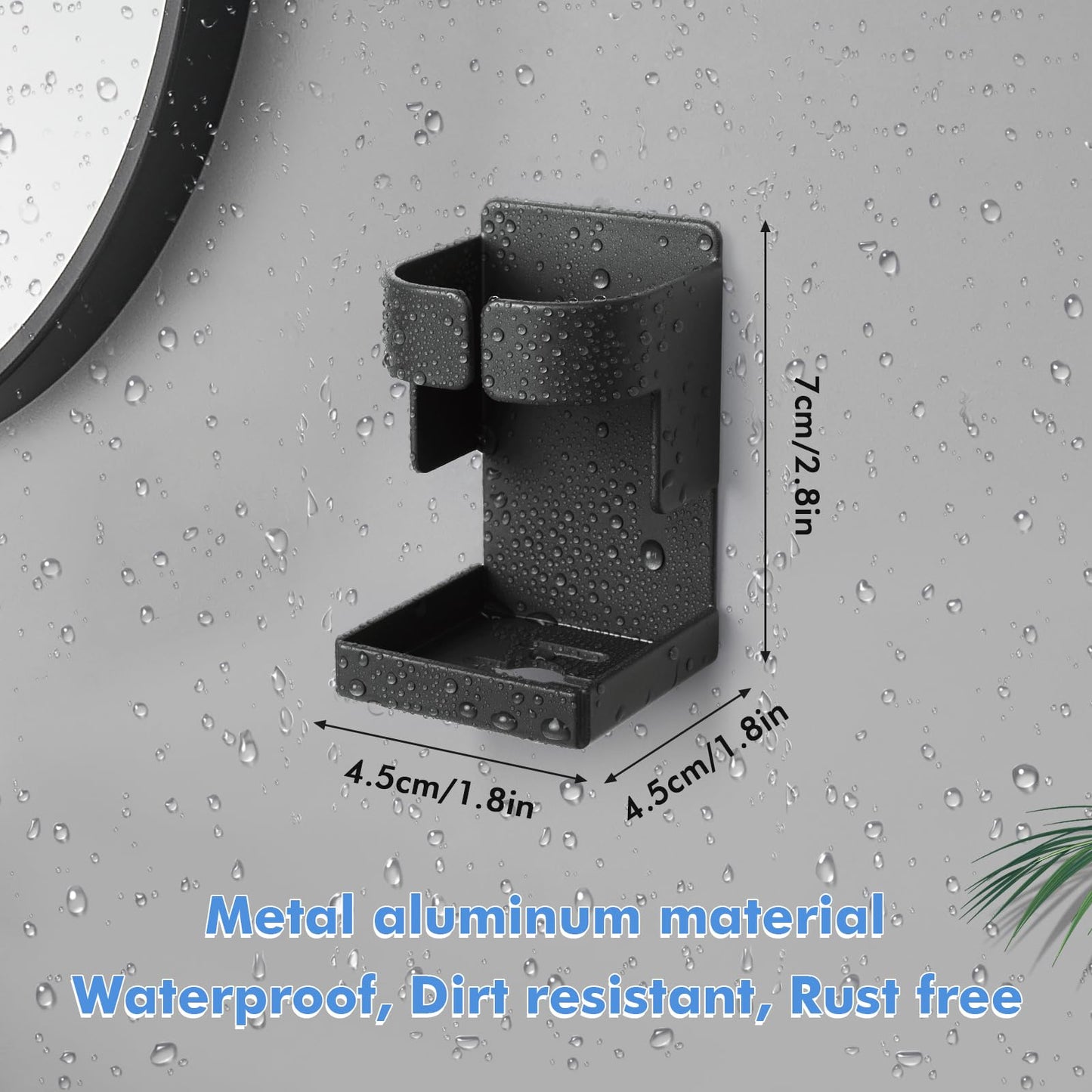 Minicoco 4Pcs Electric Toothbrush Holder Wall Mounted, No Drilling Toothbrush Stand Organizer