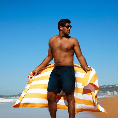 Dock & Bay Quick Dry Beach Towel - Cabana - Ipanema Orange, Large