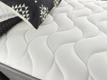 Aspire Beds 3 Layer Double Comfort Fillings & AC Aspire-Cool Touch Long Wave Sleep Surface Hybrid Bonnell Sprung & Memory Foam Premium Mattress
