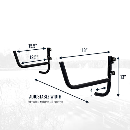 StoreYourBoard Kayak Wall Mount, Indoor & Outdoor, Rack with Paddle Hanger