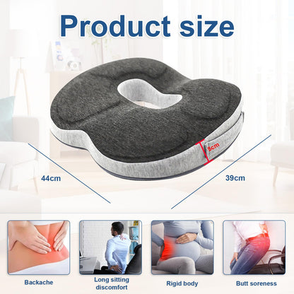 NCONCO Anti-Decubitus Chair Cushion, Orthopaedic Seat Cushion, Memory Foam Hemorrhoid Cushion, Coccyx Cushion