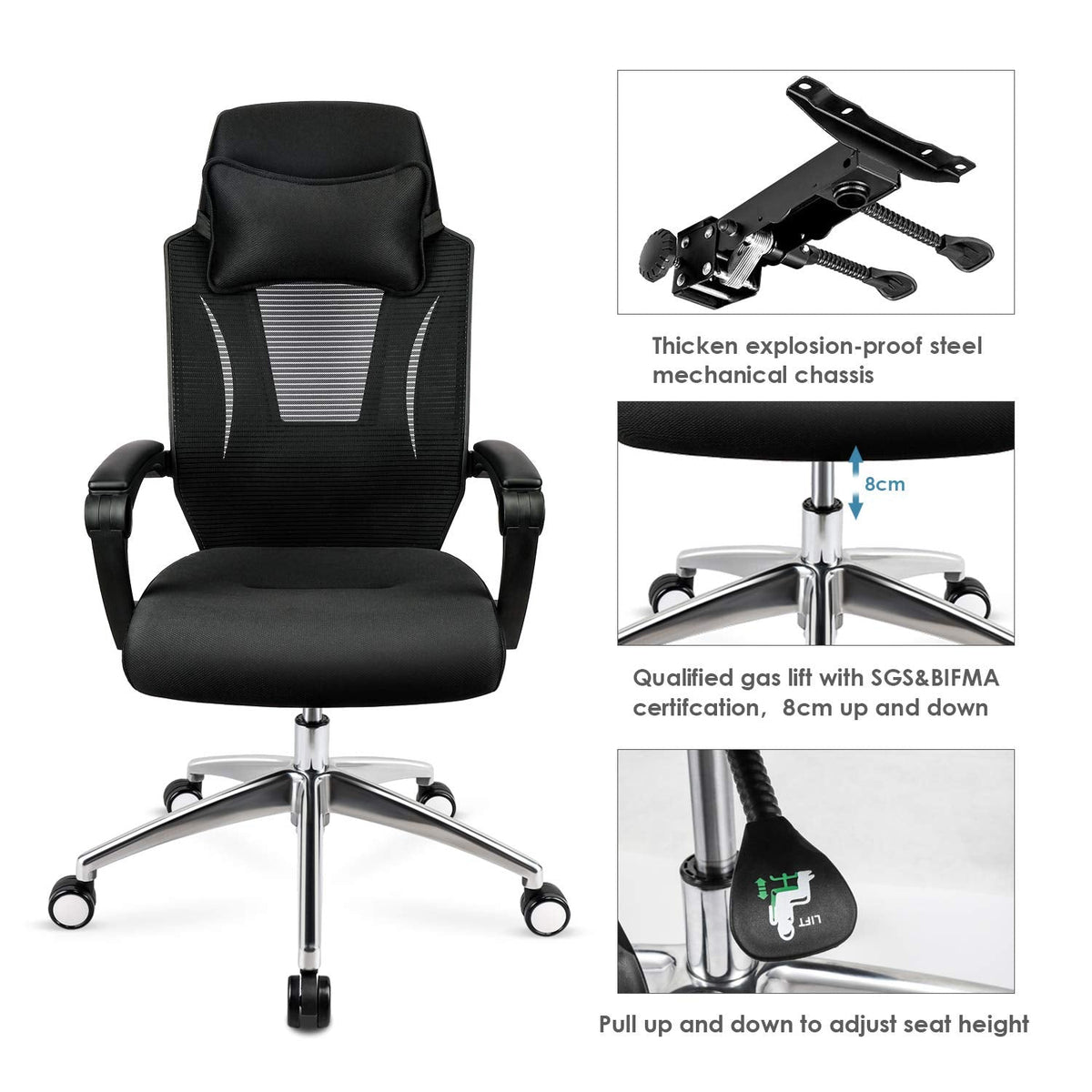 mfavour Office Chair MFV007, black, 5054574094465