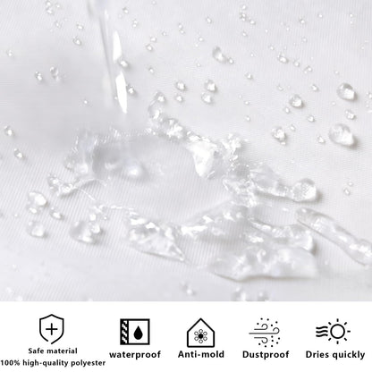 FAIRYGATE White Shower Curtain, 180 x 180 cm