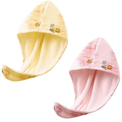 rexinwadfu Hair Towel Wrap 2 Pack Hair Turbans for Women Girl Wet Hair Microfiber Hairs Quick Dry Shower Caps (Yellow, Pink)