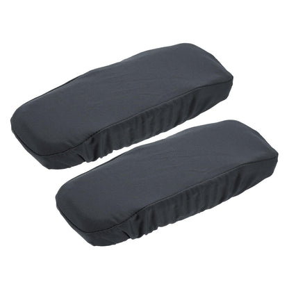 sourcing map Chair Armrest Slipcovers Covers, 22 x 7cm Polyester Removable Seat Hand Rest Protector for Office Chairs Desk Chair(Dark Gray)