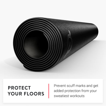 Peloton Bike Mat - 72 x 36 inches with 4 mm Thickness, Compatible with Peloton Exercise Bikes, Black