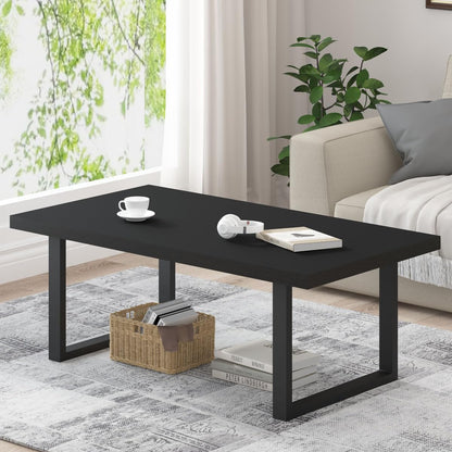 IBF Coffee Table Living Room Wooden Center Coffee Tables 120cm Black Oak