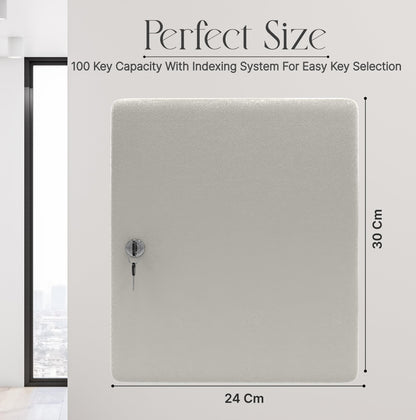 Landlord Direct Supplies LDS® Large Key Cabinet Wall Mounted (100 Keys) Key Box Includes 100 Indexing Numbers & Mounting Harware