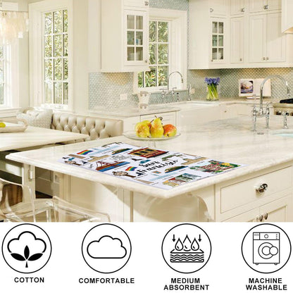 LEVLO San Francisco Kitchen Towel San Francisco Souvenirs Gifts San Francisco Tea Towel San Francisco Housewarming Gift (San Francisco Towel)
