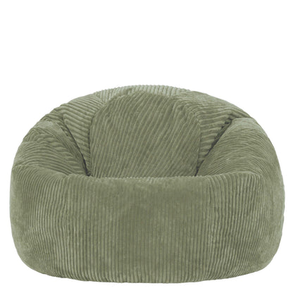 icon Kingston Cord Bean Bag with Filling Included, Set of 2, Green