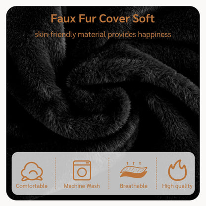 MAXYOYO Bean Bag Bed Folding Sofa Bed Mattress for Adults, Extra Thick 6 Fold Floor Couch for Bedroom Living Room, Black, 75x240 cm