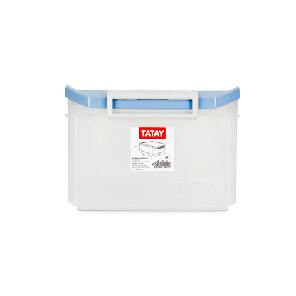 TATAY Storage Box Stackable Design ABS Plastic Lid with Hinges Included