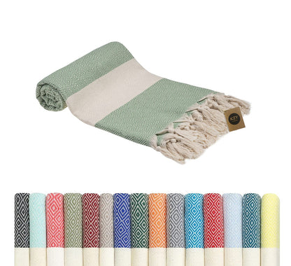 KZY LONDON Beach Towel - Large Turkish Beach Towels for Camping, Swimming, Bath, Gym, Picnic - Quick Dry, Super Absorbent, Lightweight