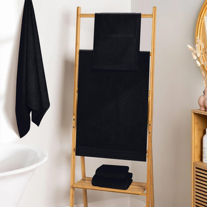 MALLONI HOME Ultra Soft 6 Pack Cotton Towel Set, Includes 2 Oversized Bath Towels 70 x 140 cm, 2 Hand Towels 40 x 60 cm and 2 Washbeds 30 x 30 cm