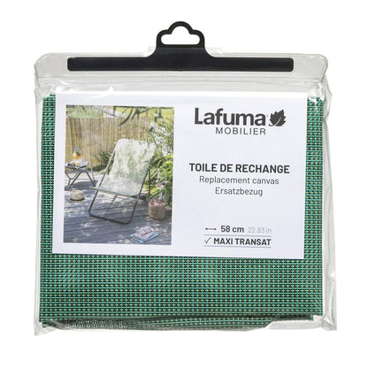LAFUMA MOBILIER Batyline Canvas for Maxi Transat Deckchair, Width: 58 cm, Colour: Chlorophylle, LFM2655-9266