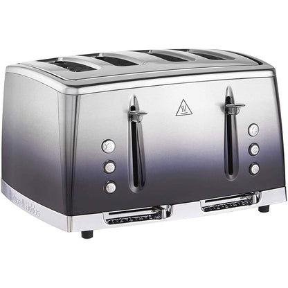 Russell Hobbs 4 Slice Eclipse Toaster with faster toasting technology (Independent slots, Lift & look, 6 Browning levels, Frozen/Cancel/Reheat with