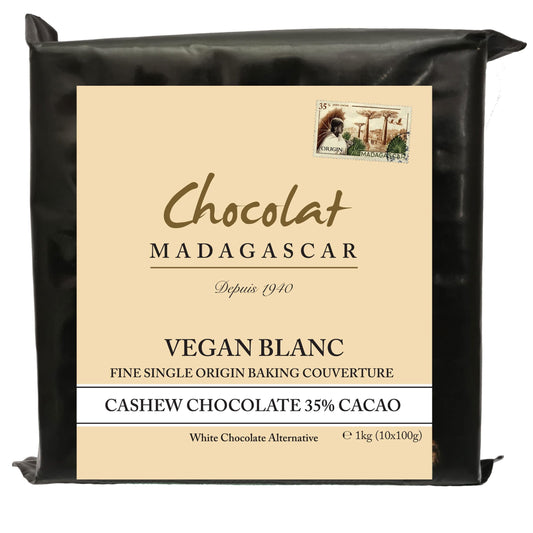 Chocolat Madagascar Vegan White (35%) bar - 1kg