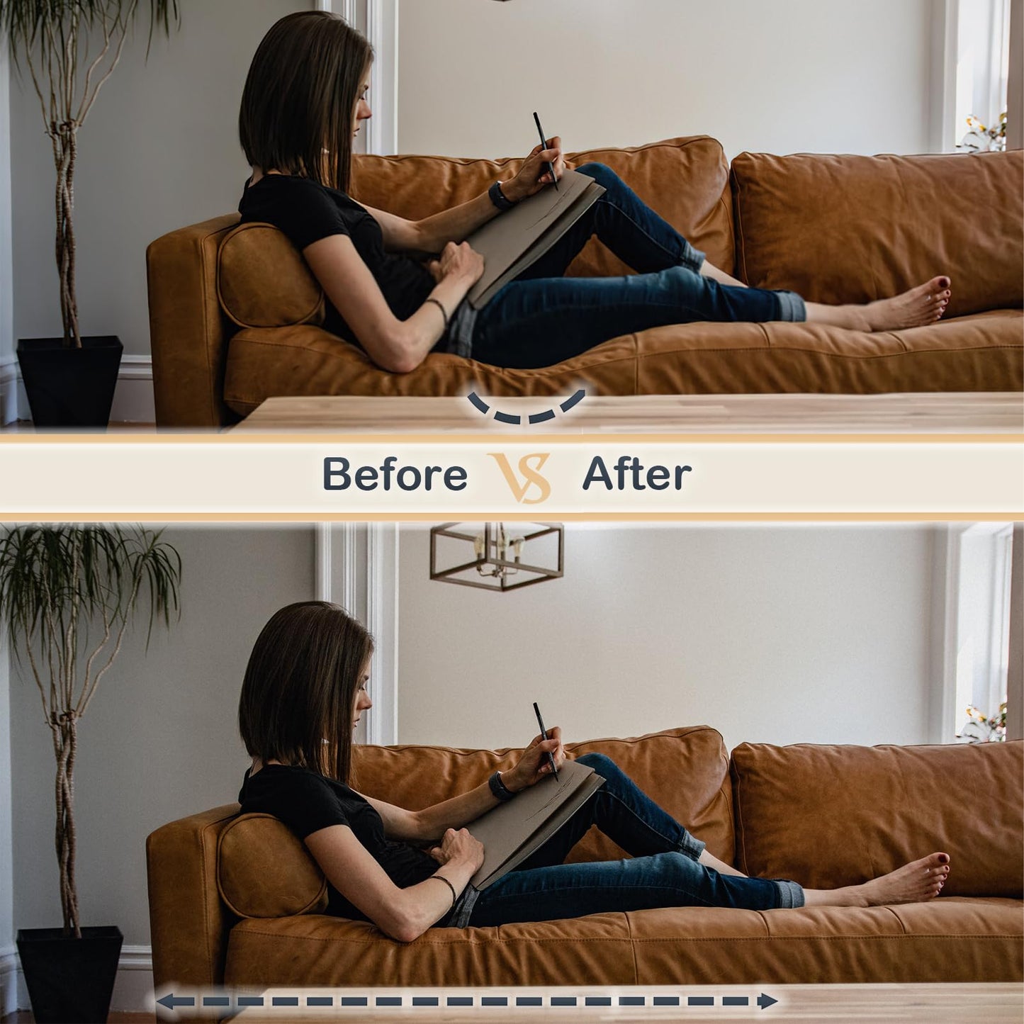 Imperijade® 𝗕𝗲𝘁𝘁𝗲𝗿 𝗦𝗶𝘇𝗲 Sofa Rejuvenator Board | Adjustable | Couch Sofa Cushion Support Board (198X58 cm)