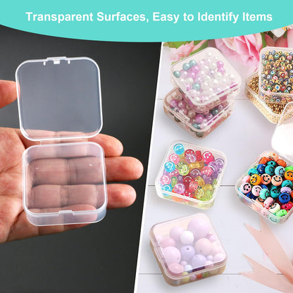 12 Pcs Small Plastic Boxes with Lids, Small Storage Boxes for Bead Storage
