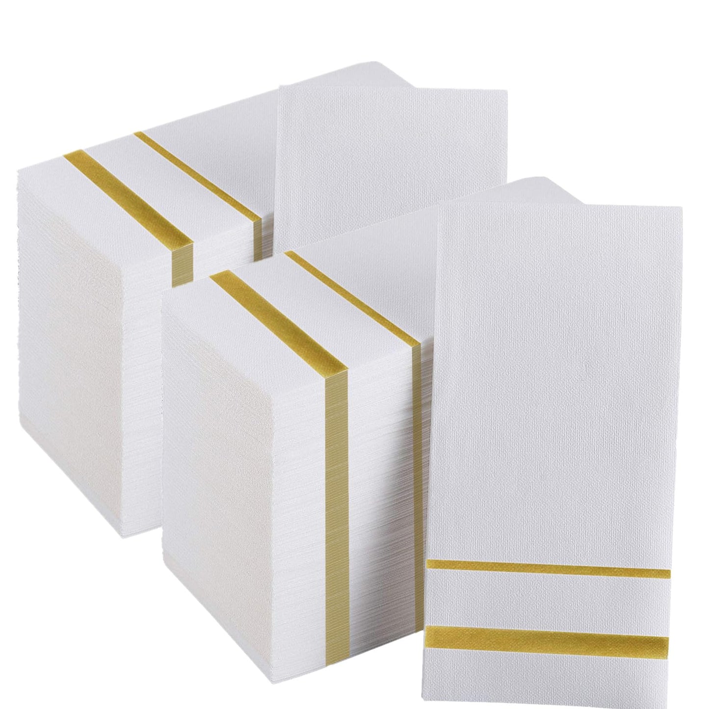 DADAWU Disposable Hand Towels, Bathroom Paper Napkins,Linen-Feel Guest Towels for Kitchen,Parties, Weddings, Anniversary, Dinners or Events (100