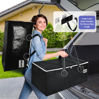 ZFWDSY Moving Boxes 8 Pack,Clothes Storage Large Moving Bags