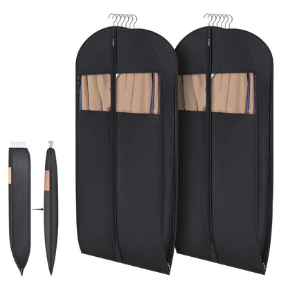 Syeeiex Space Saving Garment Bags with Self Comression Zipper, 2 Pack