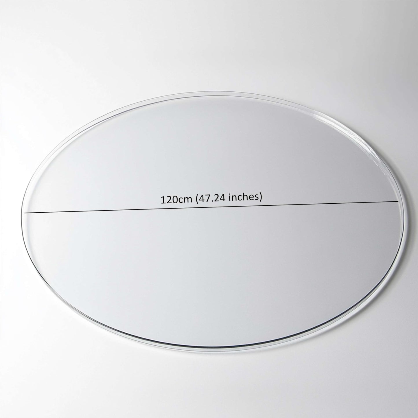 Round Clear PVC Table Protector, Heat Resistant & Waterproof, Clear (Round 120cm)