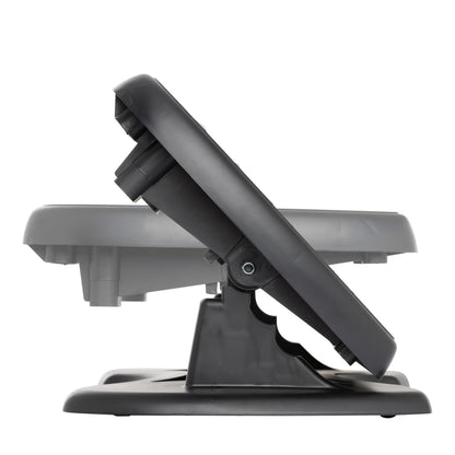 Unilux Nymphea Ergonomic Footrest – Adjustable Height & Tilt, Anti-Slip, Black, 42 x 32 cm
