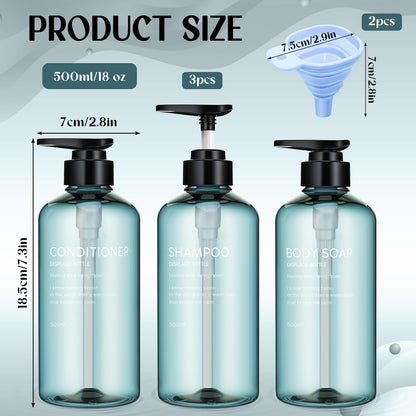 Invalidism 2Pcs Pump Bottle Dispenser 35oz Refillable Pump Bottles