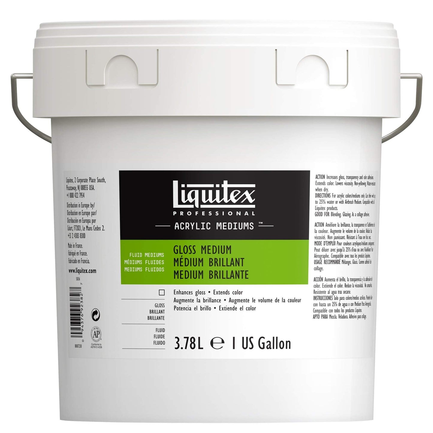 Liquitex Professional Acrylic Medium for Acrylic Paint, Gloss, 3.78 L