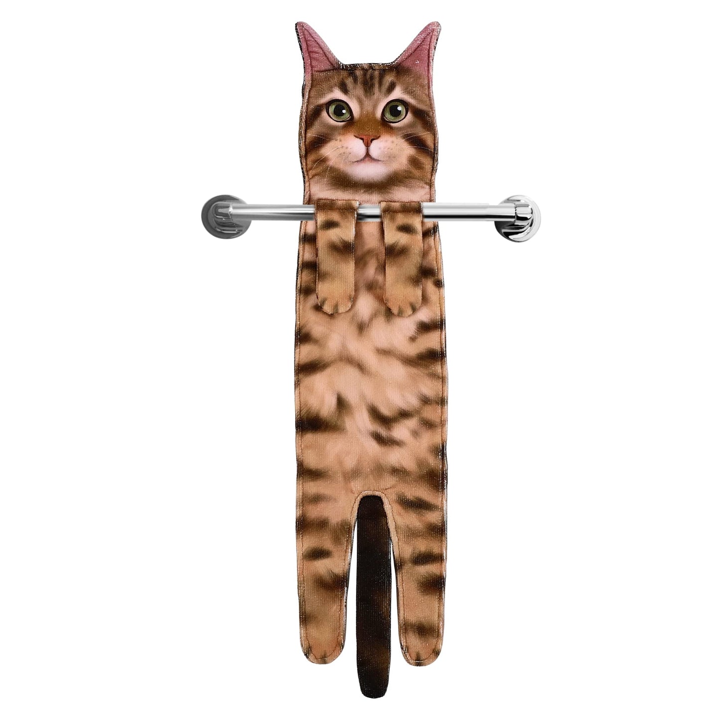 Cat Funny Hand Towels - Cute Bathroom Kitchen Towels Cat Decor Decorative Hanging Face Towels Super Absorbent Soft-Valentine Christmas House Warming