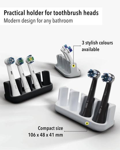 Qikfresh holder for 4 electric toothbrush heads (White)