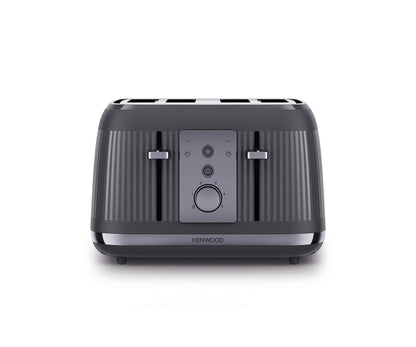 Kenwood Dusk Toaster, 4 Slot Toaster, Reheat, 5 Browning Settings, Defrost And Cancel Functions, Pull Crumb Tray, TFP30.000GY, 1800W, Slate Grey