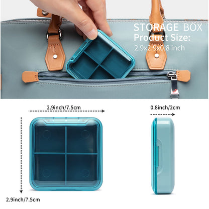 HEWEI WORKS Storage Box with Key Lock, Lockable Medicine Storage Box, Empty First Aid Box, Security Lock Box