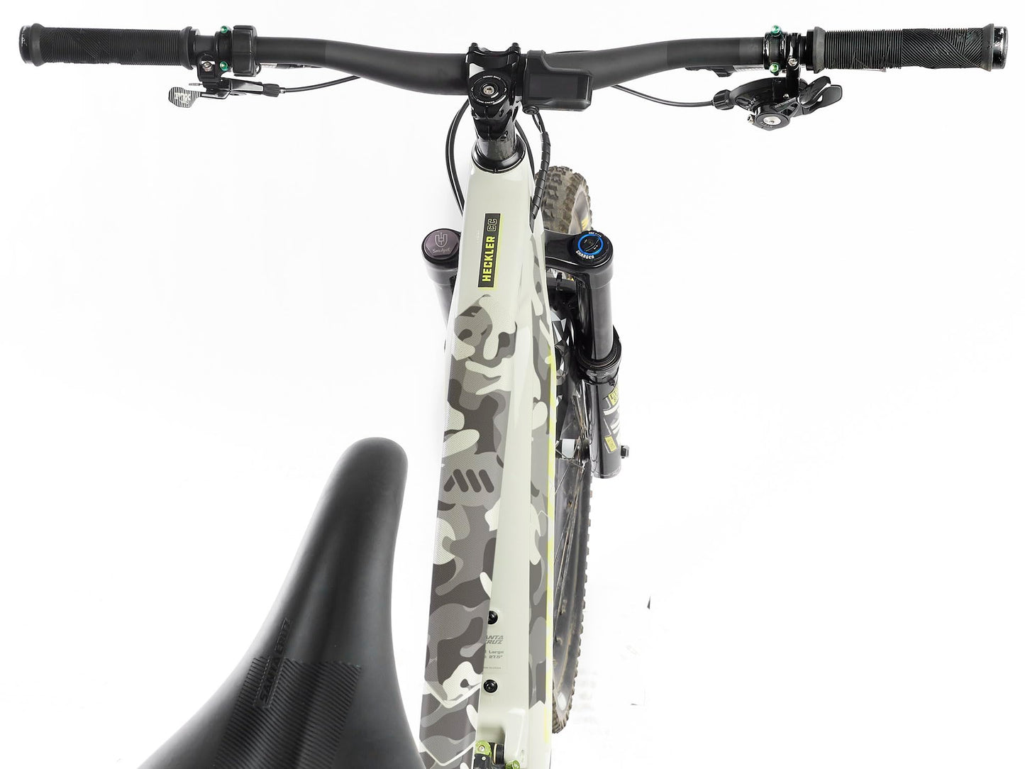 All Mountain Style Unisex's AMSFG5CLSV Honeycomb High Impact Frame Guard XXL ? Protects Your Bike from Scratches and dings, Clear/Camo