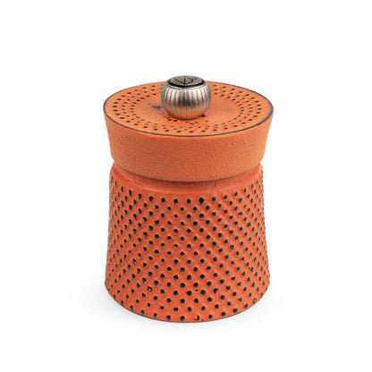 Peugeot - Bali Manual Pepper Mill - Adjustable Grinder - Cast Iron, Orange, 8 cm