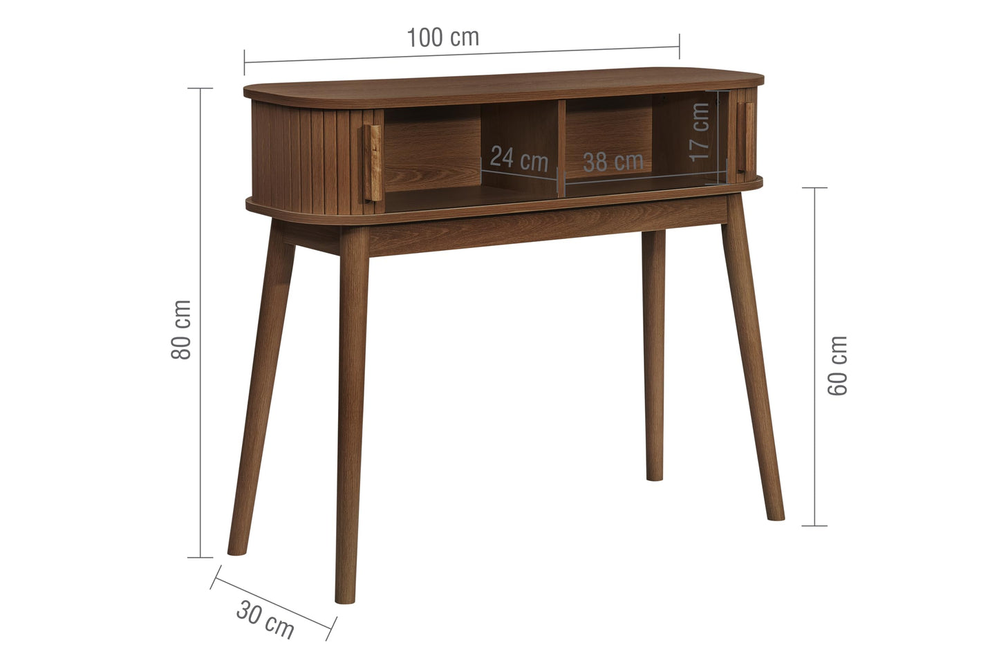 Birlea Axel Consle Table Walnut