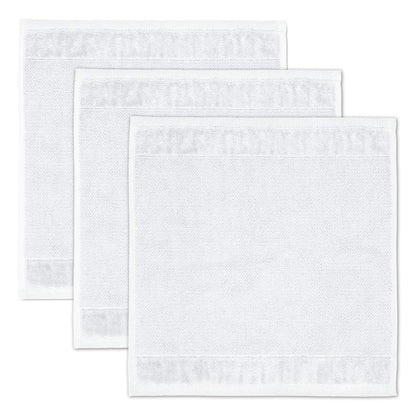 Möve Bamboo Luxe set of 3 soap cloths 30 x 30 cm made of 60% cotton / 40% viscose from bamboo cellulose, snow